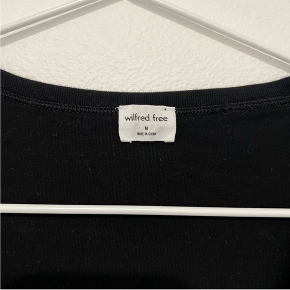 Aritzia Wilfred Free Levant Shirt Black - Picture 4 of 4